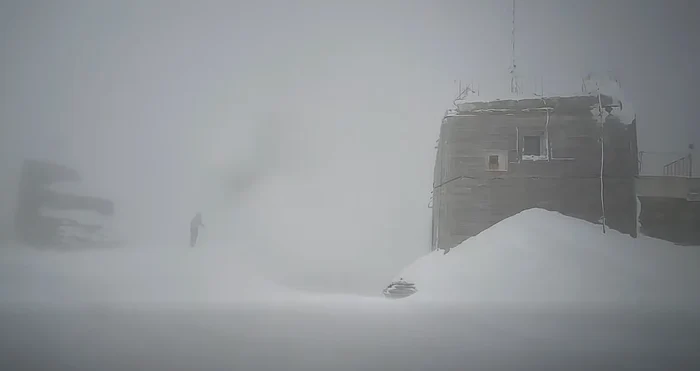 Imagine surprinsă la Vf. Omu. FOTO captură Facebook Hello, Bușteni