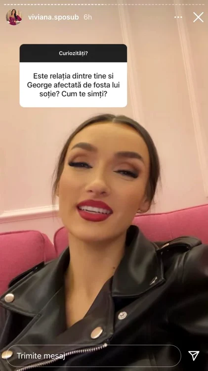 Viviana a publicat o imagine din timpul plimbării în parc