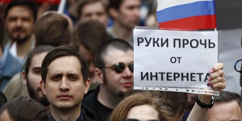 Manifestatie impotriva cenzurii in Rusia FOTO EPA-EFE