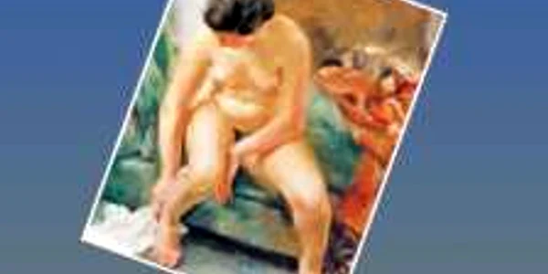 Léon Devos – Femeie făcându-şi toaleta, 1935, ulei pe pânză,  150 X 150 cm, proprietatea statului belgian