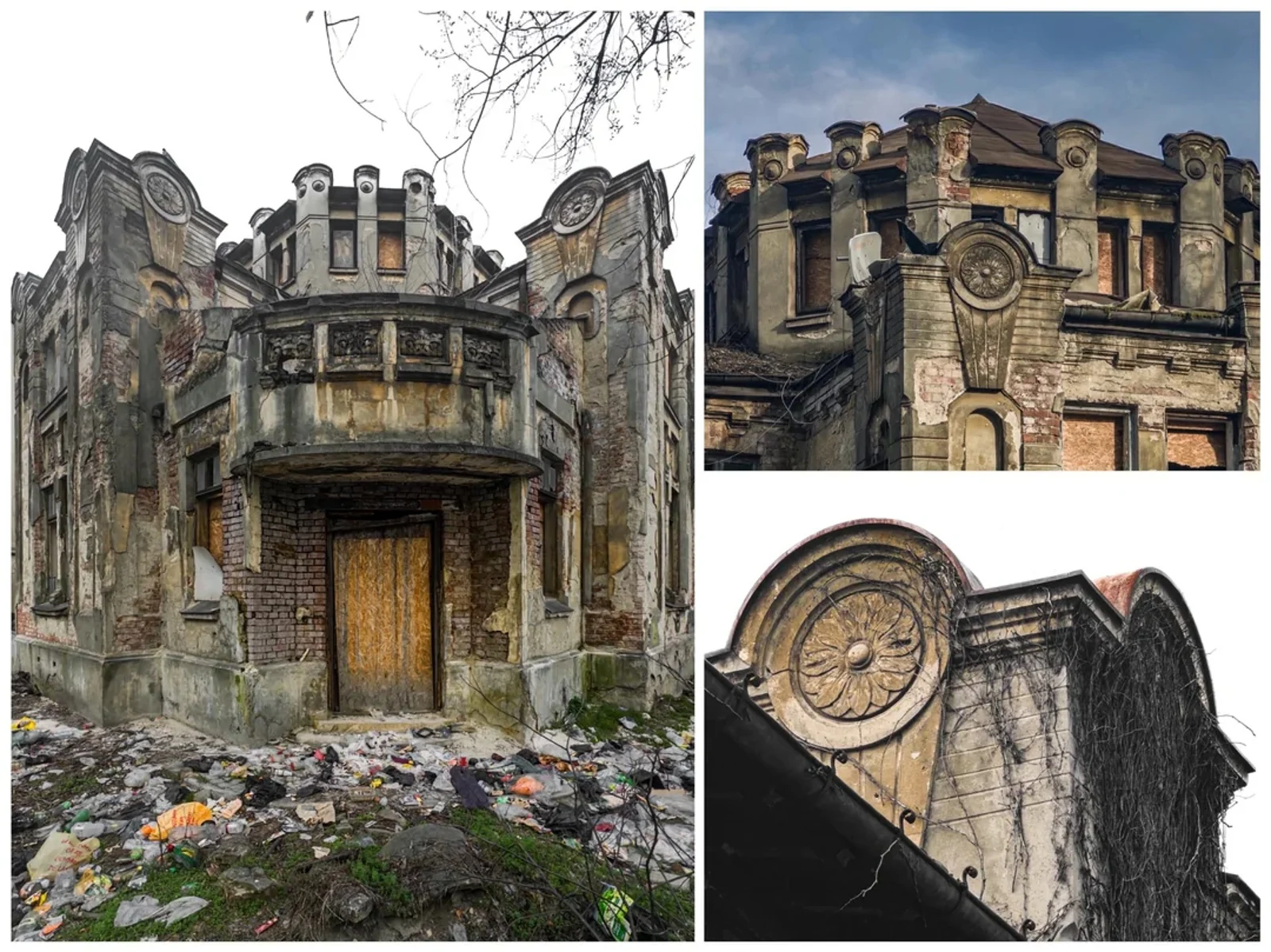Casa familiei Eliade, de la giuvaier arhitectural la ruină. Cu cât este scoasă la vânzare clădirea istorică din București