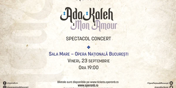 Afiș ada Kaleh Mon Amour   Opera Nationala Bucuresti jpg