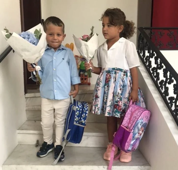 Traian jr. şi Sofia Anais au început grădiniţaFoto: arhivă personală