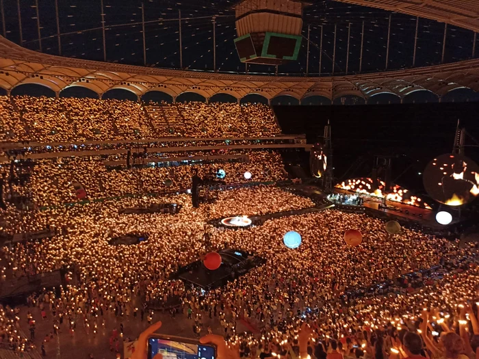 Concert Coldplay în București Foto: Denis Grigorescu 