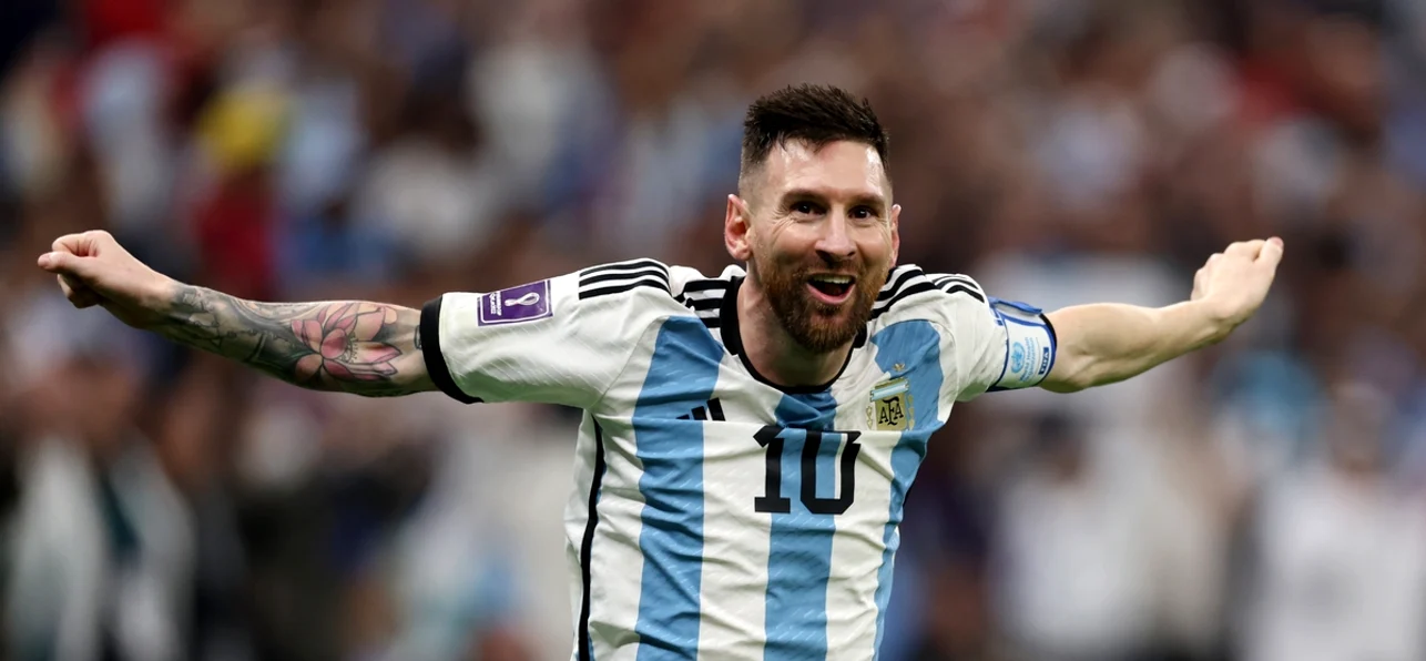 Lionel Messi, încântat după victoria de la CM 2022. FOTOGRAFII: Twitter / Leo Messi@WeAreMessi
