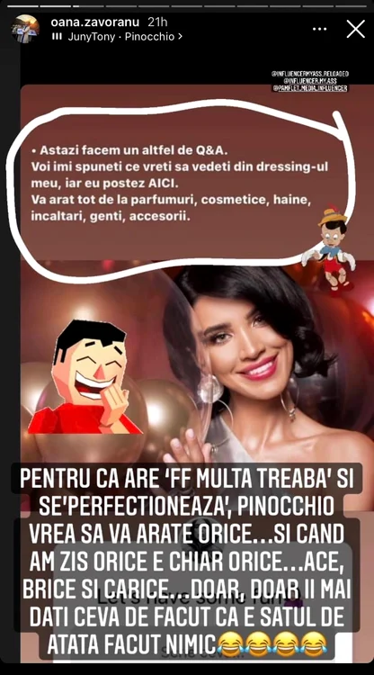Ce spune Oana Zăvoranu despre Adelina Pestriţu foto: Instagram
