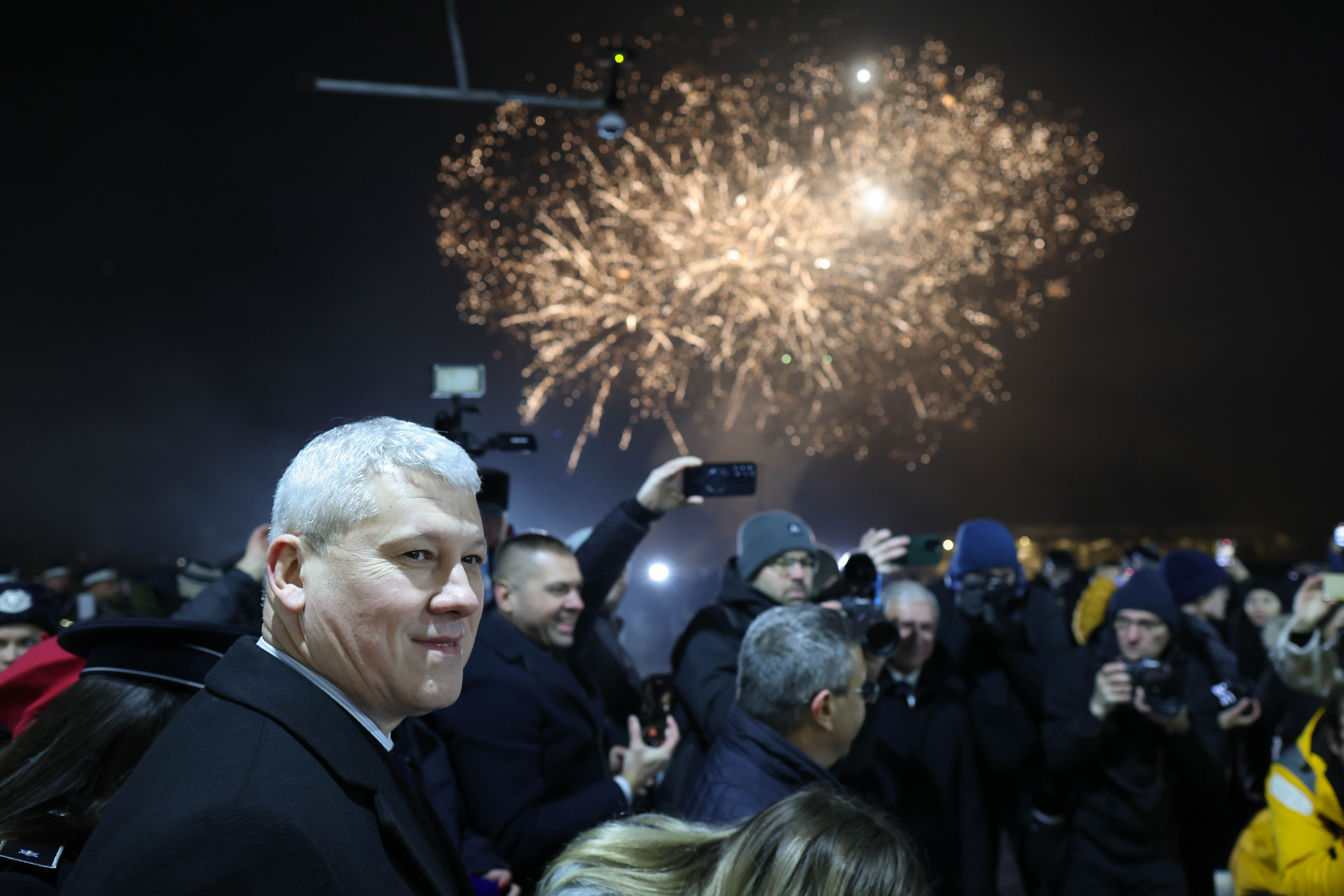 Cătălin Predoiu, în Vama Giurgiu, la intrarea României în spațiul Schengen. FOTO: Inquam Photos
