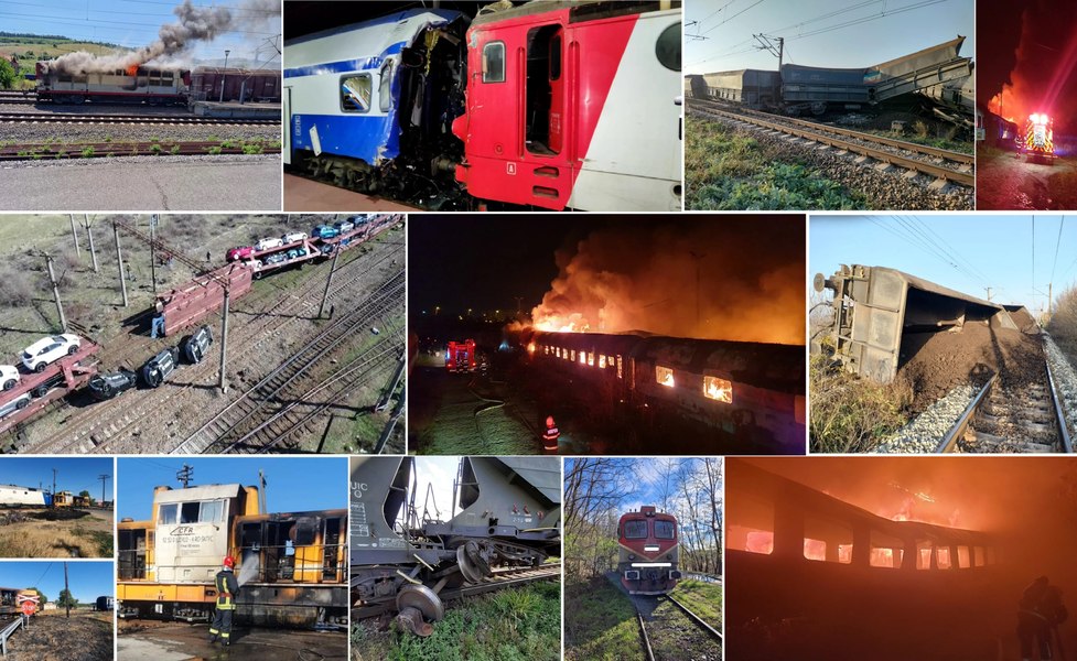 Starea precară a trenurilor: încă unul a luat foc pe șinele de cale ferată. Flota CFR, veche de patru decenii