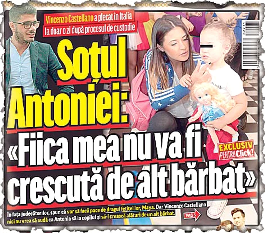 Cântăreaţa Antonia se  va întâlni azi, din nou,  la tribunal cu soţul ei,  Vincenzo Castellano