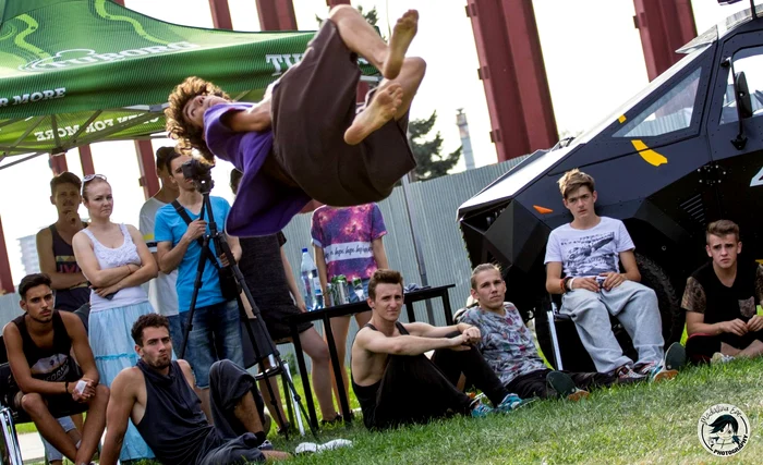 Parkour este practicat și la Timișoara FOTO Priku