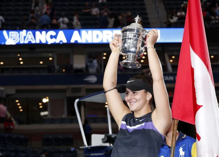 Bianca Andreescu e campioană la US Open 2019FOTO: EPA