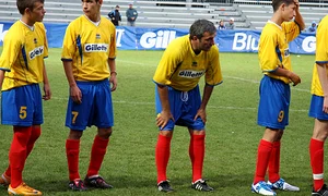 Last photo before the game with Gheorghe Hagi jpg