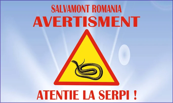 Atenție la șerpi! Foto Salvamont România - Dispeceratul Național Salvamont/ Facebook
