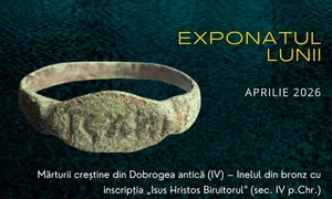 Mărturii creștine din Dobrogea antică: Inelul din bronz cu inscripția „Isus Hristos Biruitorul”, exponatul lunii aprilie 2026 la  Muzeul de Istorie Națională și Arheologie Constanța