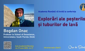 Conferință dedicată explorărilor din peșteri, susținută de prof. Bogdan Onac de la Universitatea South Florida 