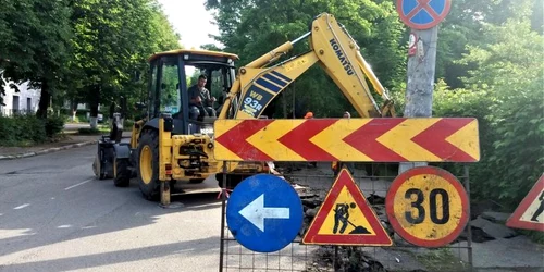 strada in santier hunedoara foto primaria hunedoara