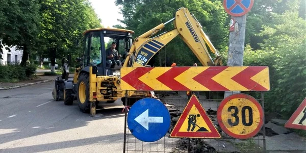 strada in santier hunedoara foto primaria hunedoara