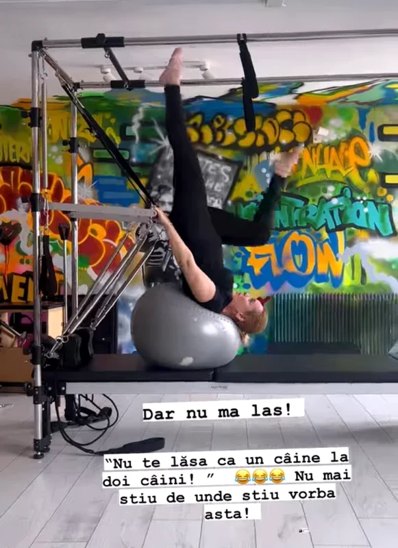 Andreea Esca, în sala de fitness, la 50 de ani Sursa: Instagram