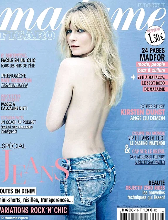 Kirsten Dunst pe coperta Madame Figaro