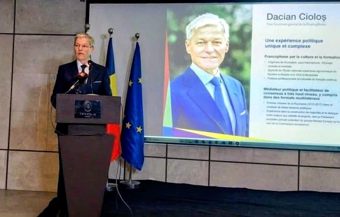 Dacian Cioloș își prezintă candidatura la funcția de secretar general al Francofoniei