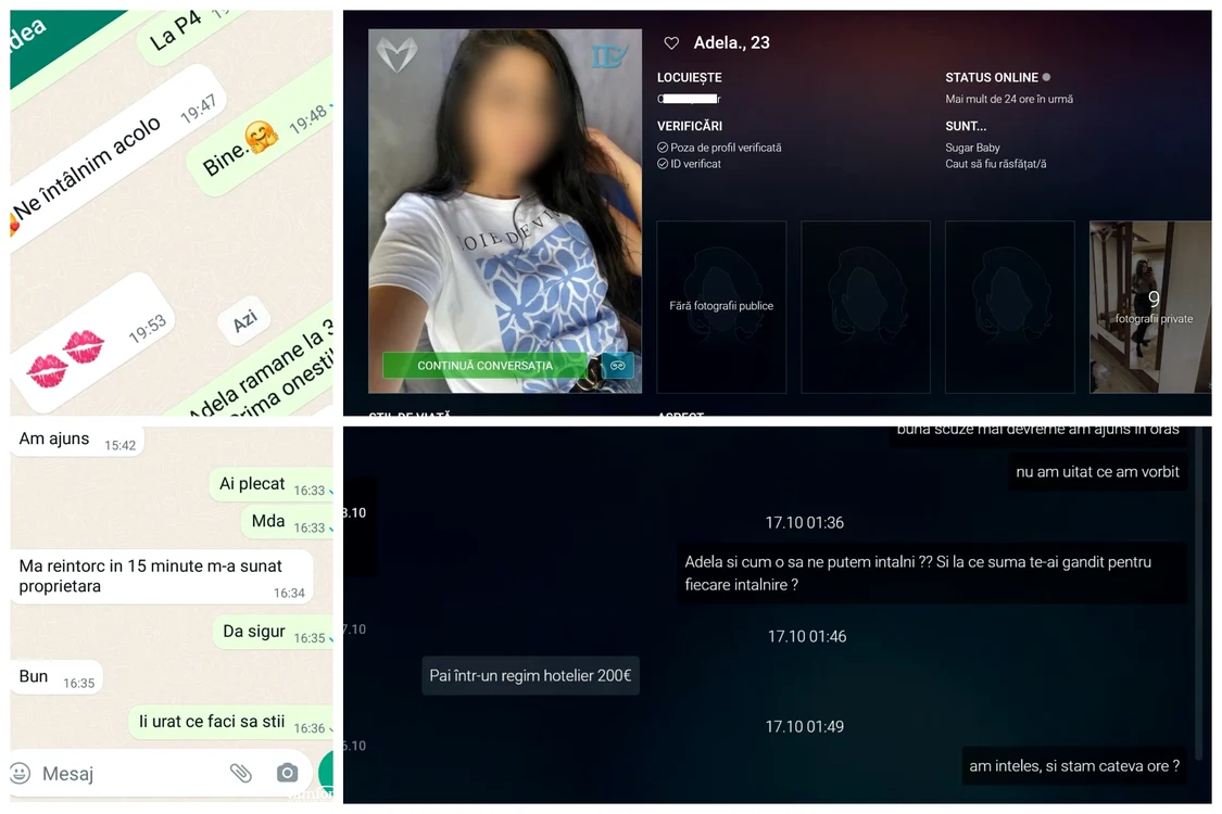 Orădeanul a cunoscut-o pe tânără pe un site de întâlniri şi a conversat cu ea pe aplicaţia Whatsapp