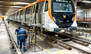 Tren metrou Alstom Giurgiu Depou Berceni jpeg