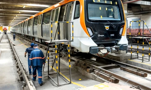 Tren metrou Alstom Giurgiu Depou Berceni jpeg