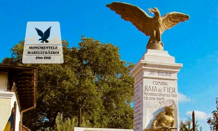 «Monumentele Marelui Război»: Monumentul eroilor din Baia de Fier, județul Gorj / FOTO jpeg