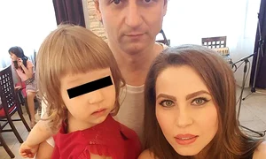 Cu prinţesa familiei, Adriana ( 3 ani), şi cu iubita lui, Maria jpeg