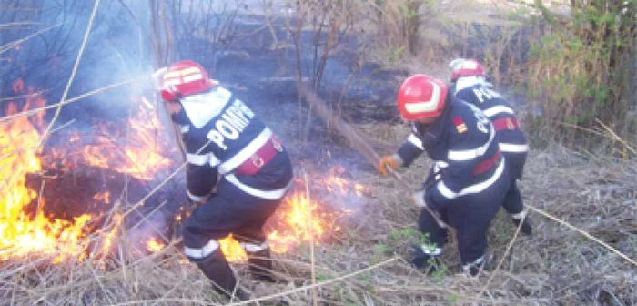 Miriştile în flăcări,  pericol pentru olteni