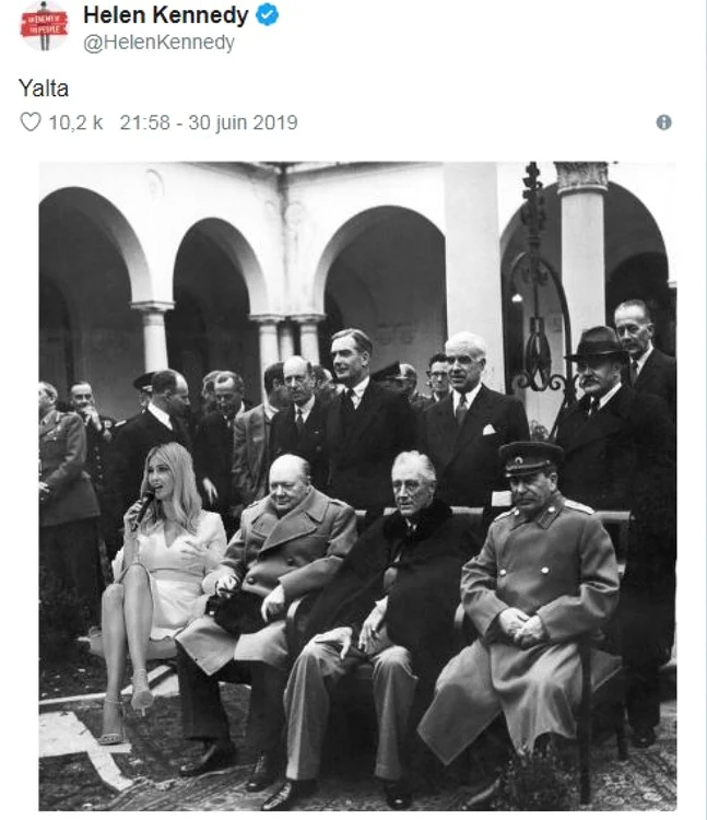 Ivanka Trump pusa alaturi de Churchill