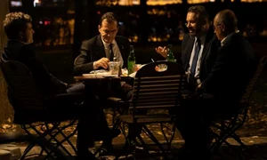 Ludovic Orban, Nicușor Dan, Antonel Tănase și Adrian Moraru au discutat la terasă până după miezul nopții jpeg