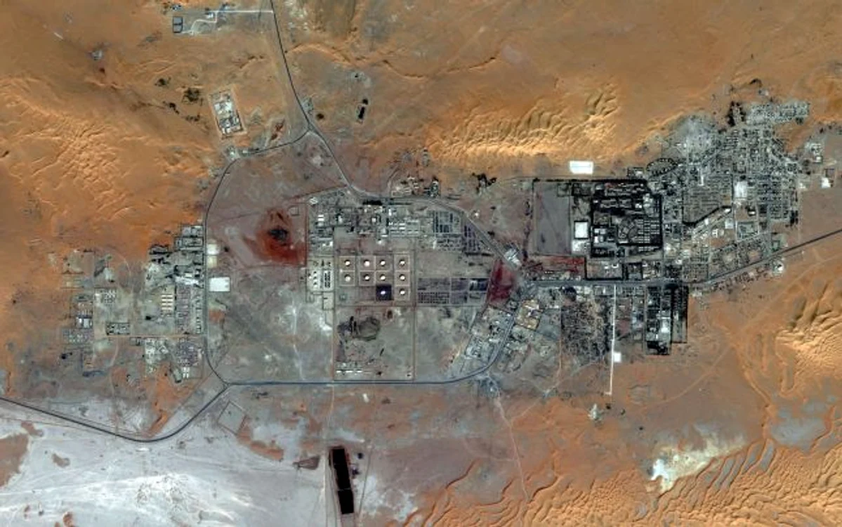 Complexul gazifer BP unde a avut loc atacul terorist (FOTO: Reuters)
