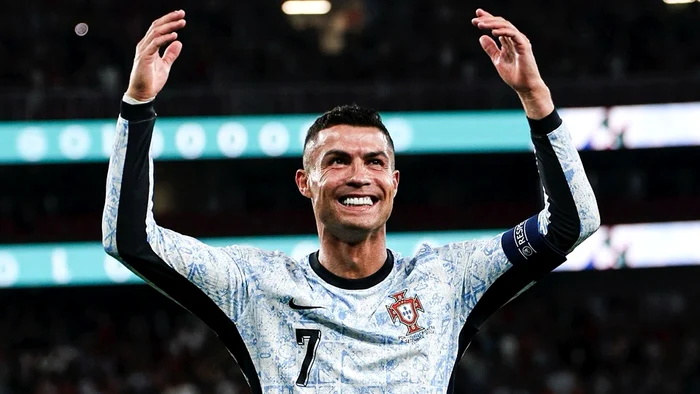 Cristiano Ronaldo, după momentul marcării golului nr 900 din carieră. Foto Facebook