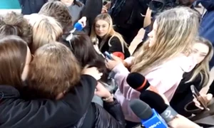 Elevii din Vrancea s au intors acasa, foto captura video Antena 3 jpg