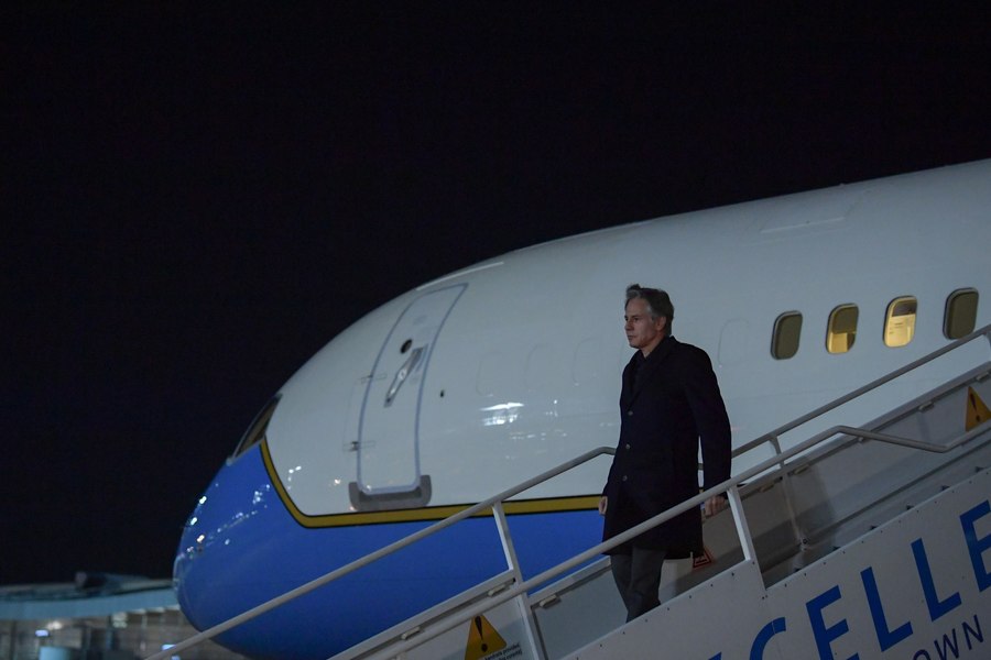Antony Blinken a rămas la sol la Davos, din cauză că avionul său a avut o „defecțiune critică“