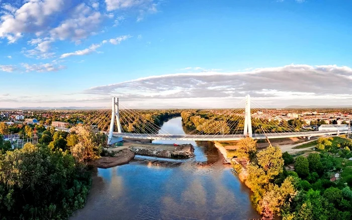 Podul peste Someș. Foto: Primăria Satu Mare