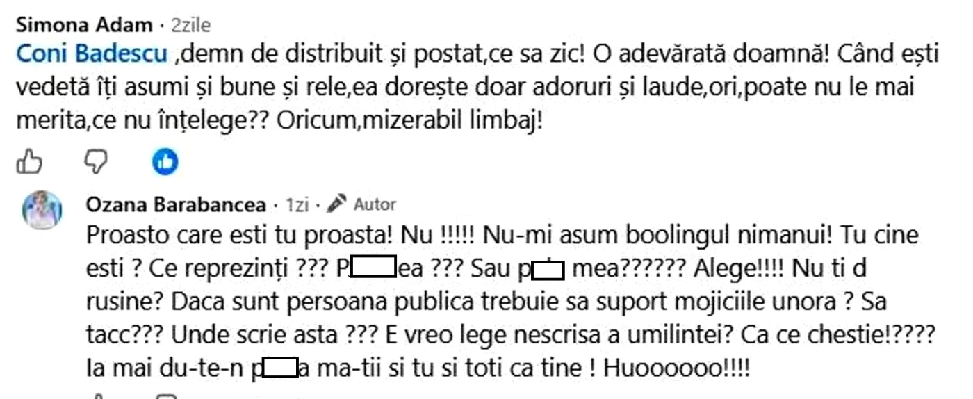 Schimb dur de replici FOTO Facebook