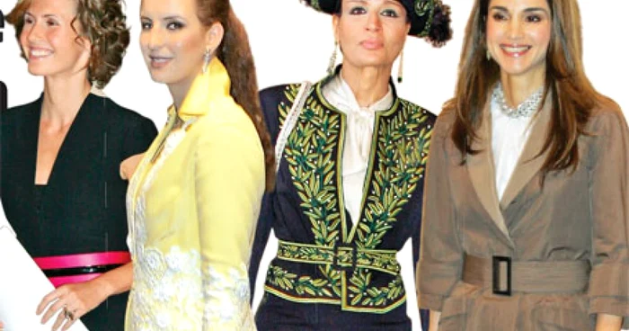 Asma Akhras,  Salma Bennani, Mozah Bint Nasser şi Rania Atallah