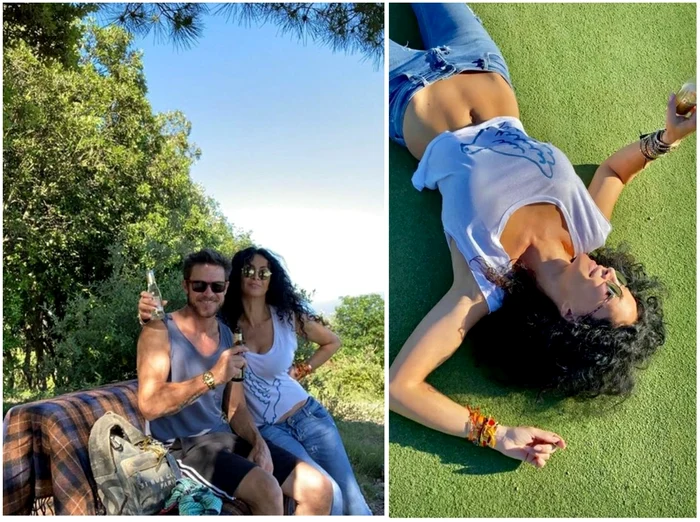 Mihaela și Felix, la un picnic în mijlocul naturii