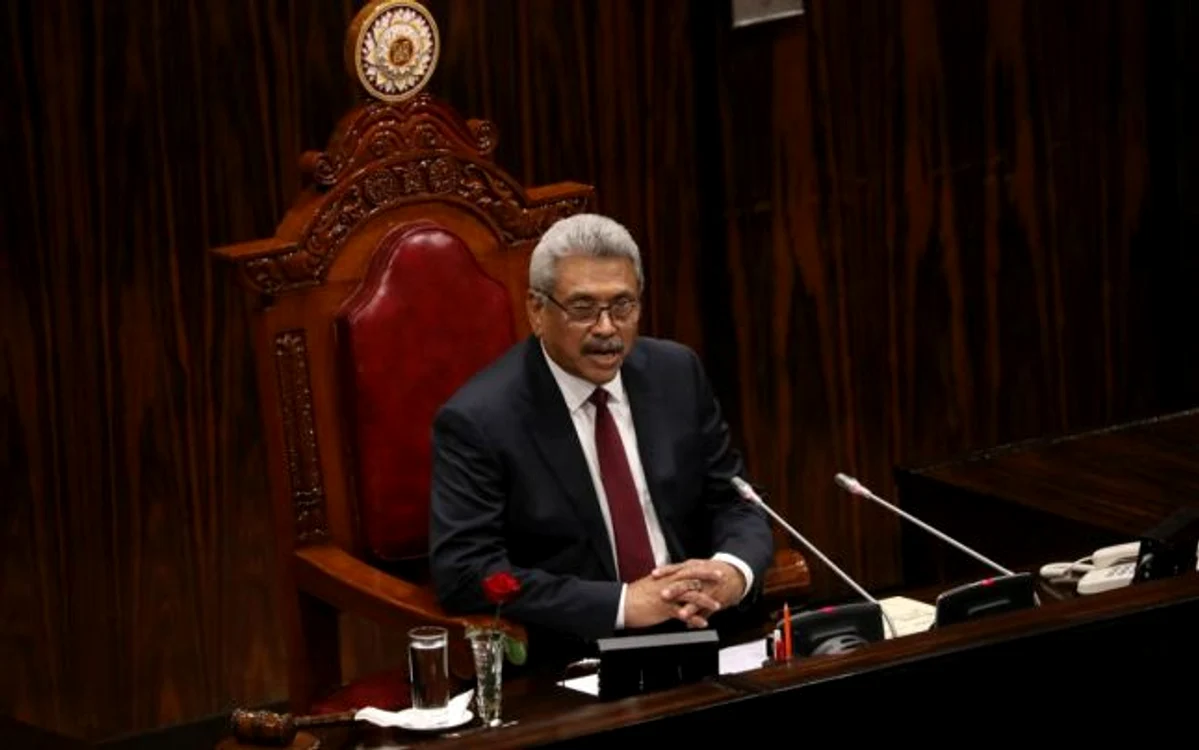 Gotbaya Rajapaksa, președintele Sri Lankăi