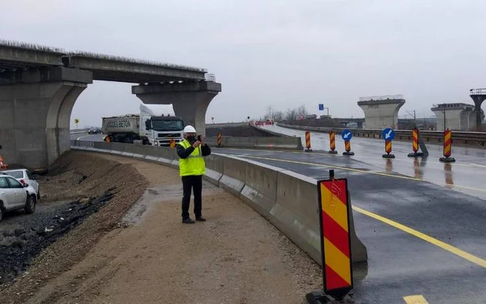 Rută ocolitoare construită în zona noului pasaj peste calea ferată. FOTO: DRDP Timişoara.