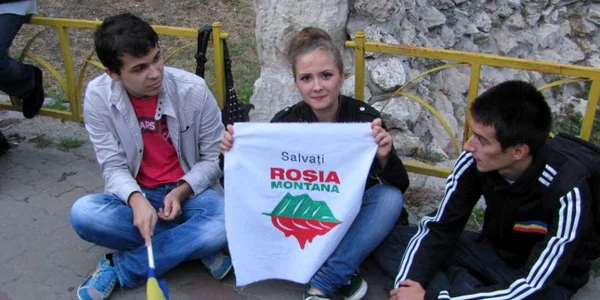 Protest Roşia Montană la Constanţa