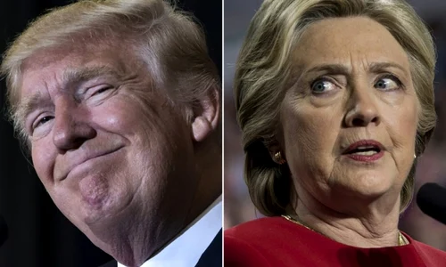 Hillary Clinton si Donald Trump FOTO AFP