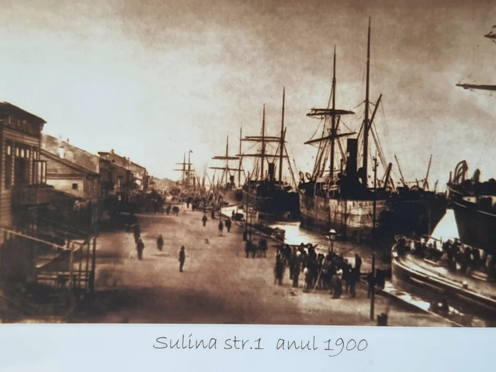 Sulina, fotografie din 1900, pe când oraşul cunoscuse o dezvoltare fără precedent. FOTOGRAFII: Remus Florescu