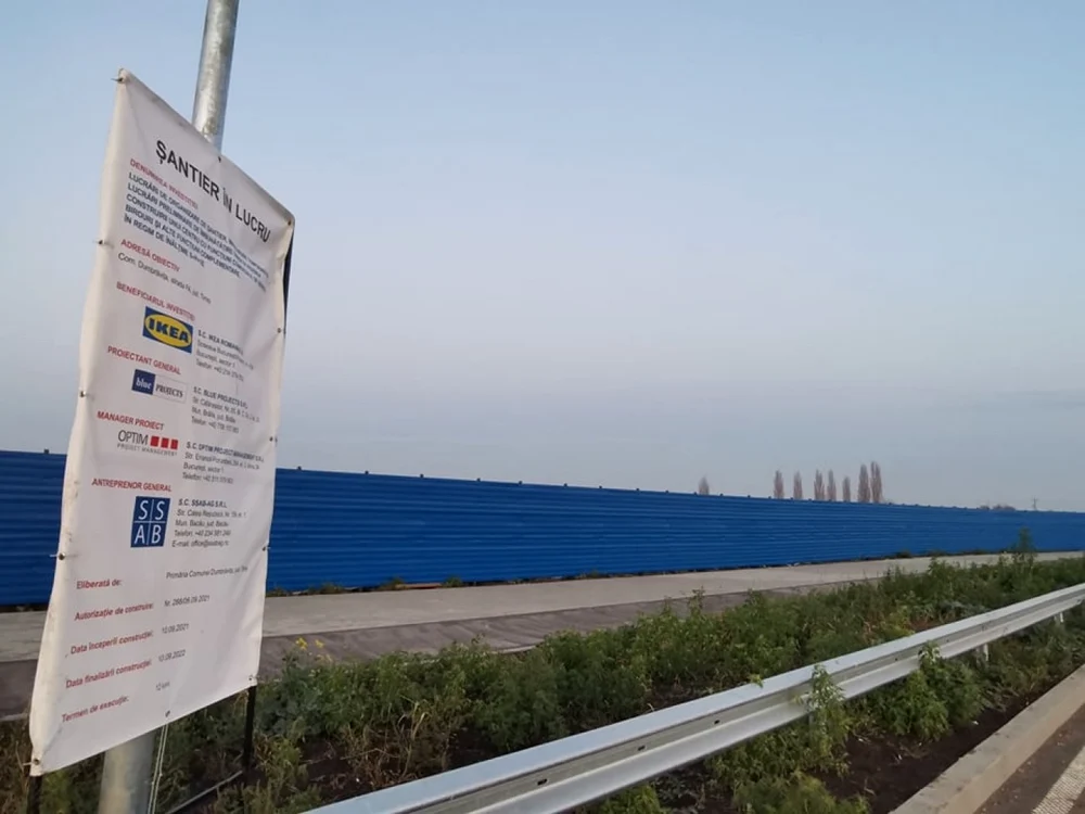 A început construcţia magazinului Ikea Timişoara FOTO Ş.Both