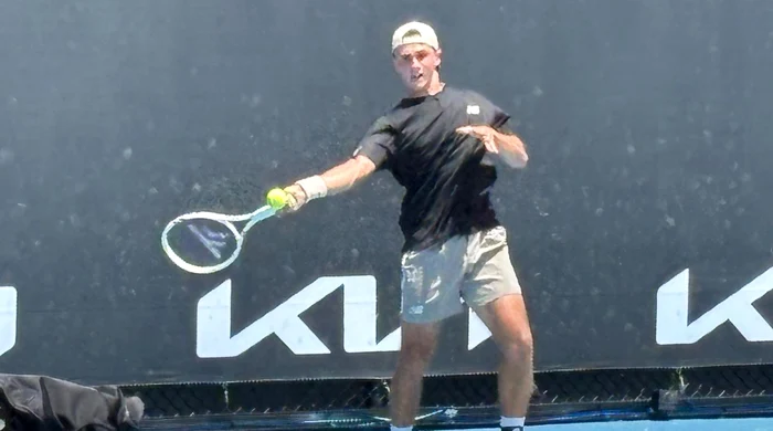 Matei Todoran, un junior care adoră tenisul pe suprafețe rapide FOTO Daniel Chican (Melbourne)