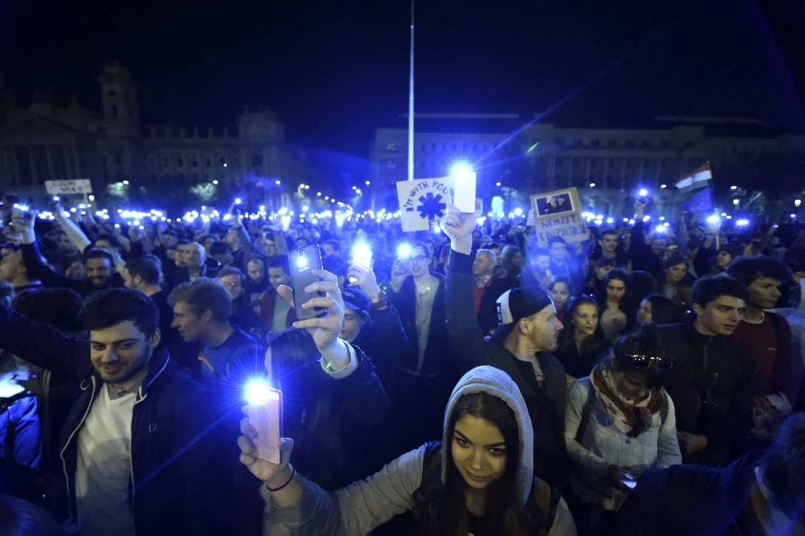 Noi proteste la Budapesta Foto: EPA