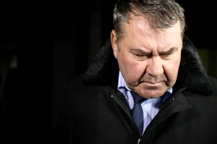 Adjunctul Poliţiei Timiş, Gheorghe Popescu, la ieşirea de la audierile DNA FOTO pressalert.ro