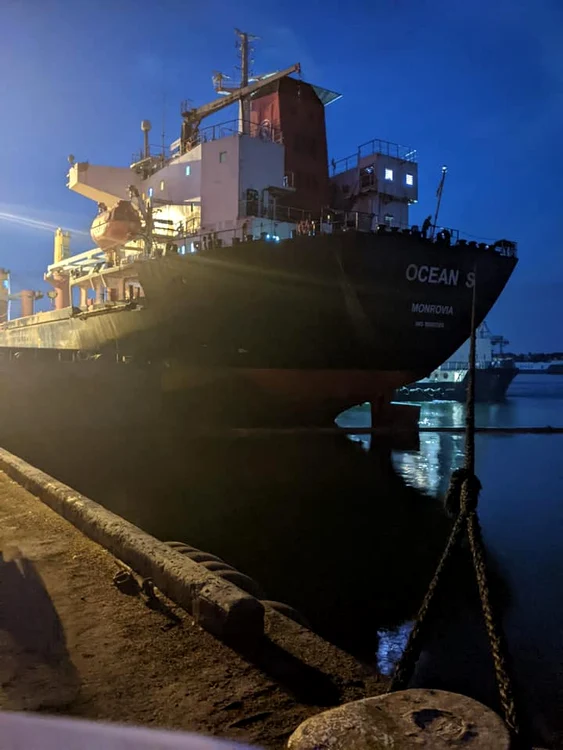 Nava MV Ocean S Foto: FB Autoritatea Portuară a Ucrainei 